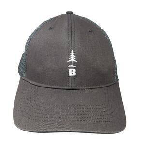 Pine Tree B Snapback Trucker Hat Gray One Size Adjustable Mesh Back Bass Outdoor